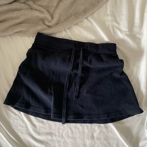 Brandy Melville Navy Blue Knit Skirt